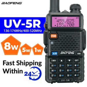 US 2021 Baofeng UV-5R Two way Radio 8W VHF UHF FM Transceiver Ham Walkie Talkie - Picture 1 of 12