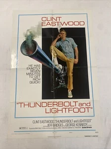 1974 THUNDERBOLT AND LIGHTFOOT 27x41 ORIGINAL 1SHEET MOVIE POSTER CLINT EASTWOOD - Picture 1 of 5