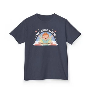 Child of God Kids T-shirt, Red Hair Boy, Christian Religious Tee, Youth Faith - Picture 1 of 13