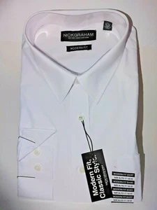 Mens NickGraham Modern Fit-Classic Style XLT-17/32-33 White- NWT - Picture 1 of 6