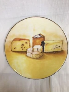 Williams Sonoma ITALY 10.5" Ceramic Cheese Serving Platter.has Crazing No Chips - Picture 1 of 6