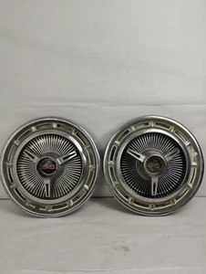 64 65 Chevrolet Chevelle Malibu  SS Pair of Spinner Hub Caps 14” - Picture 1 of 17