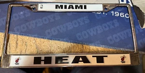 MIAMI HEAT-----------METAL LICENSE FRAME - Picture 1 of 1