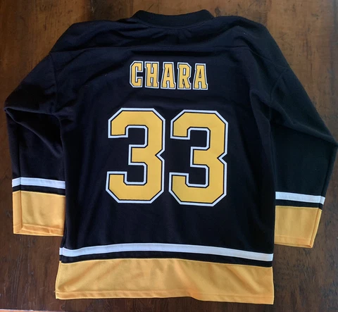 Men’s Boston Bruins Zdeno Chara NHL Hockey Jersey Black #33 Sz Large Cover
