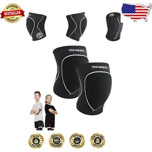 High Protection Children's Knee Pads - Comfortable Neoprene for Indoor Sports - Picture 1 of 11
