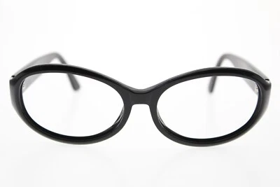 Vera Wang 57/16-130 V82 BK Negro Hecho a Mano Italia Pulido Ovalado Plata De Gran Tamaño Foto 1 de 4