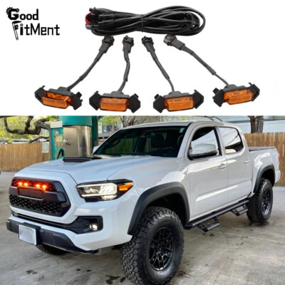 For Toyota Tacoma TRD PRO 2016-2022 Front Grille LED Grille Lights Raptor Lamps - Image 1 of 4