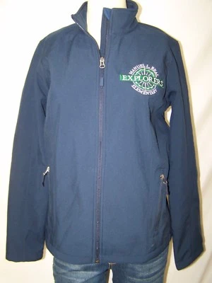 Port Authority Blue Zipper Front Embroidered Jacket Womens Size Small 4 6 - Image 1 of 4