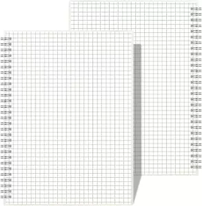 Graph Paper Notebook Spiral 2 Pack - Large B5 Grid Notebook 7.3"X 10", 100GSM Th - Picture 1 of 12