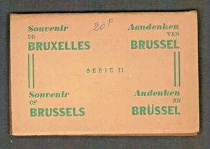 Vintage Brussels Souvenir 10 Foldout Full Color Postcards Travel Unposted - Picture 1 of 3