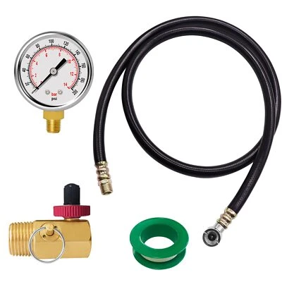 GODESON Air Tank Valve Kit with Gauge Air Tank Repair Kit Come with 2" Pressu...