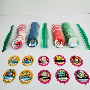 1999 Nintendo Pokemon Master Trainer Board Game REPLACEMENT CHIPS 150 Pogs Lot - Picture 1 of 5