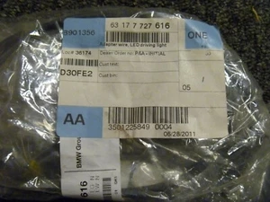 2011-2013 BMW K1600GTL Cable Wire Adapter Lead LED Headlight 63177727616 OEM New - Picture 1 of 1