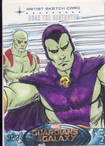 2014 Marvel Guardians of the Galaxy Sketch Card #92 Drax Spears