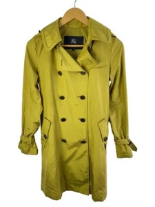 BURBERRY LONDON 38 YLW FRD59-370-63 Coat yellow polyester from Japan '1092 - Picture 1 of 5