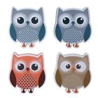 4PCS Magnetized Backing Design Owl Erasers Magnetic