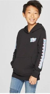 NWT ART CLASS Boys' Boo Ghost L/S Hooded Sweatshirt w/ Kangaroo Pocket Halloween - Picture 1 of 3