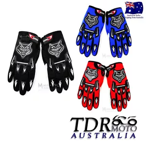 Adult Motocross MX Racing Gloves Off Road Riding Dirt Pit Trail Bike Atomik New - Picture 1 of 15