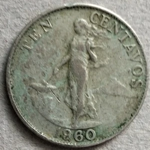 Philippines 1960 10 Centavos coin - Picture 1 of 2