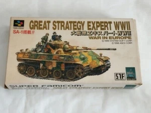 GREAT STRATEGY EXPERT WWII SuperFamicom SNES SHVC-P-AEVJ 1996 NTSC-J Nintendo - Picture 1 of 18