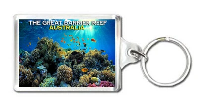 THE GREAT BARRIER REEF AUSTRALIA MOD2 KEYRING SOUVENIR LLAVERO