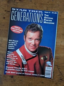 Star Trek Generations Movie Official Poster Magazine Issue 4 TNG TOS 1994 - Picture 1 of 3