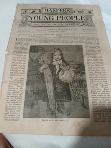 Jan 1880Harper's young people cover with engraving - Picture 1 of 1
