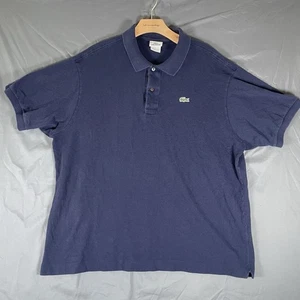 Lacoste Polo Shirt Men's 3XL (8) Navy Blue Short Sleeve Preppy Golf Business - Picture 1 of 6