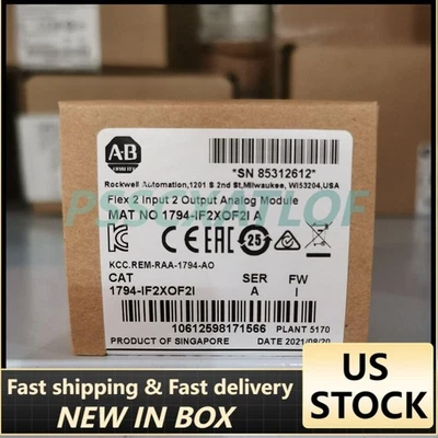 New Factory Sealed AB 1794-IF2XOF2I SER A FIex 2 lnpnt 2 Output Analog Module - Image 1 of 3