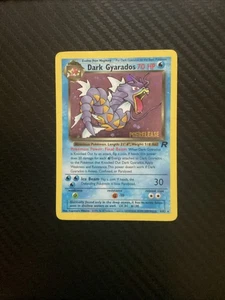 Dark Gyarados 8/82 Holo Team Rocket Prerelease Promo Pokemon Card - LP - Picture 1 of 3
