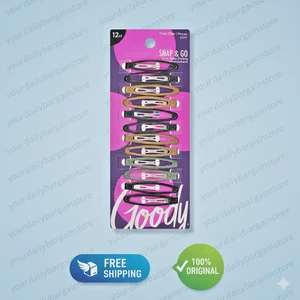 Goody Epoxy Contour Snap Clips 12 Stück Haarspangen für den ganzen Tag Komfort - Bild 1 von 5