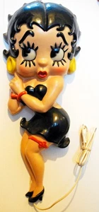 BETTY BOOP 2 figurines en pvc thermomoulées,montée en lampes 1984 - Picture 1 of 4