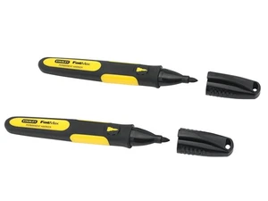  STANLEY® Fine Tip Marker Black (Pack 2) STA047312 - Picture 1 of 2