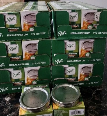 24 Ball Canning Regular Mouth Lids Boxes Total 288 New Check All Pictures  - Image 1 of 4