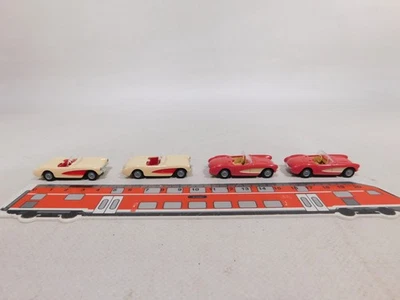 4x Cabrio Chevrolet Corvette Mint H0 1:87 Modello WIKING #DX152-0,5 - Immagine 1 di 4