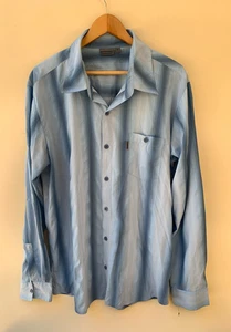 KATHMANDU Size XL Mens Blue Long Sleeve Outdoor Hiking Shirt Lightweight - Picture 1 of 8