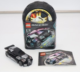 LEGO Racers: Night Driver (8132) - COMPLETE - W/ MANUAL + CANISTER - 
