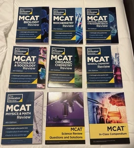 Princeton Review MCAT Books (Full Set - 7 Subjects + In-Class Compendium) 4th Ed - Picture 1 of 1