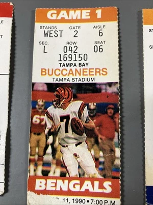 Memorabilia vintage de FÚTBOL BUCS TAMPA STUBS - 6 equipos - O-L-D STUFF 1990s Foto 1 de 4