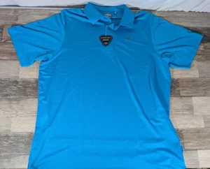 Polo da golf Callaway Opti-Dri blu uomo taglia LT swing tech - Foto 1 di 8