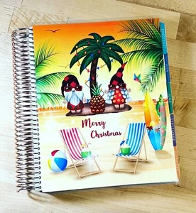 Gnomes Tropical Xmas Cover Set 4 use w/ Erin Condren Life Planner~ - Picture 1 of 4