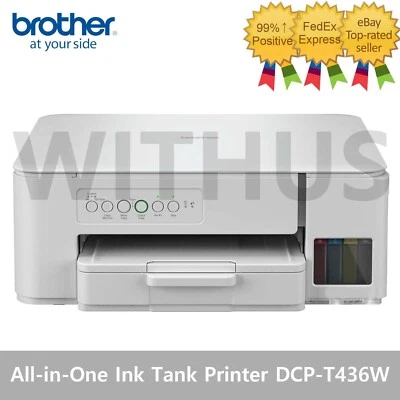 Brother DCP-T436W Wireless All-in-One Ink Tank Printer Print/Scan/Copy White_ - Image 1 of 4