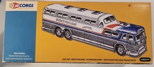 Corgi GM 4501 Greyhound Scenicruiser destinazione San Francisco autobus pressofuso - Foto 1 di 11