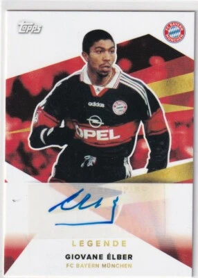 Topps Bayern Munich Team Set 2022 Giovane Elber Autograph Legend - Image 1 of 2