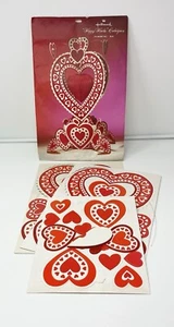 Vintage Hallmark Valentines Day Centerpiece Hearts Honeycomb Paper Mid Century - Picture 1 of 14