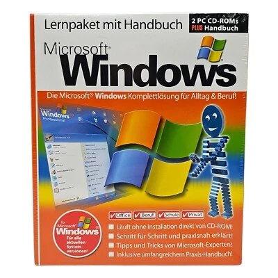 Microsoft Windows Lernpaket mit Handbuch PC 2 CD Roms Office Beruf Schule Privat - Bild 1 von 4