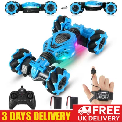 4WD 360° RC Stunt Car Remote Control Toy Hand Gesture Sensing Off-Road Car UK - Image 1 of 4