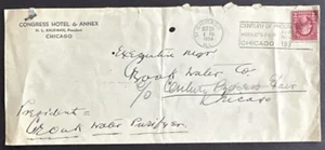 US 1934 Cover Congress Hotel Chicago IL World's Fair Century of Progress Sc#634 - Picture 1 of 2