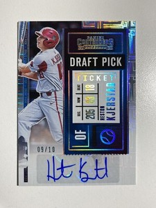 Heston Kjerstad AUTO 2020 Contenders DPT2-HK Building Blocks #’d 9/10 Rookie O’s