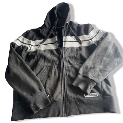 Vintage Herren Grau Sergio Tacchini Full Zip Kordelzug Hoodie in S|L 27 W20| ... - Bild 1 von 4